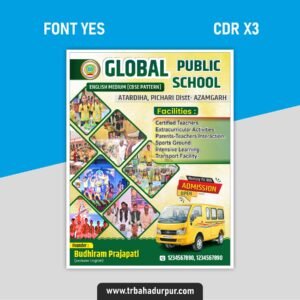 School flex banner design